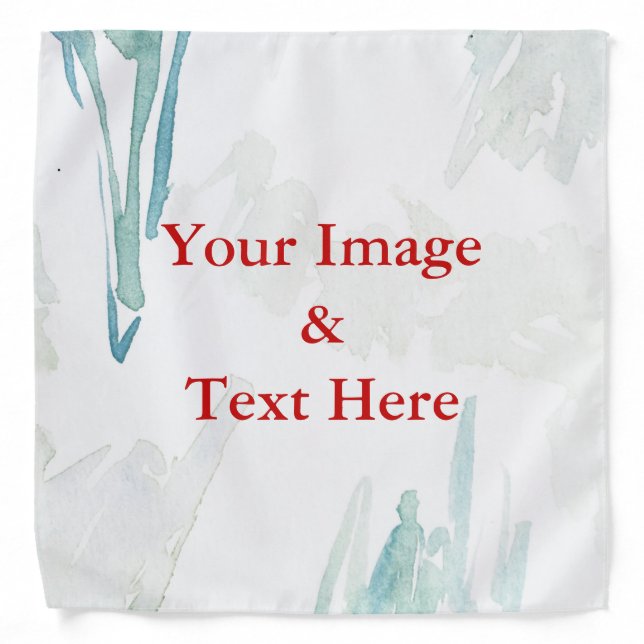 Personalized Custom Your Own Photo & Text Bandana (Front)