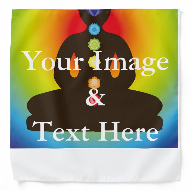 Personalized Custom Your Own Photo & Text Bandana (Front)