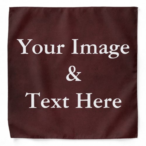 Personalized Custom Your Own Photo  Text Bandana