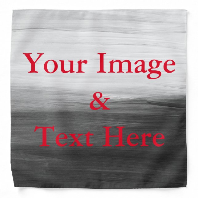 Personalized Custom Your Own Photo & Text Bandana (Front)