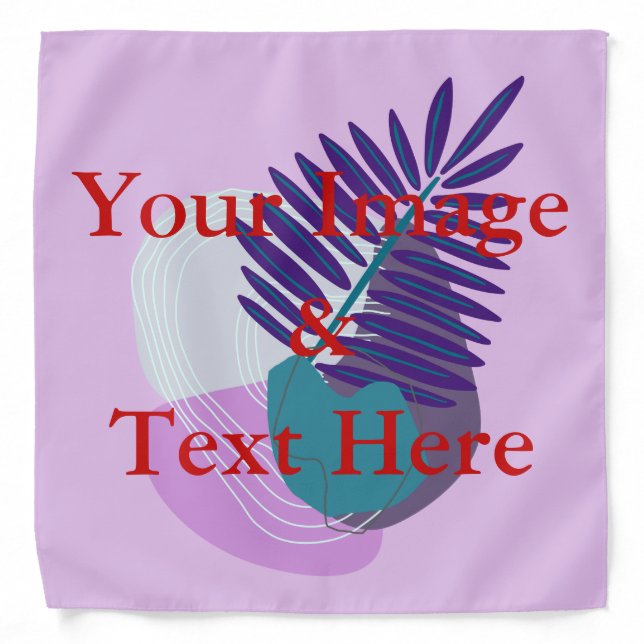 Personalized Custom Your Own Photo & Text Bandana (Front)