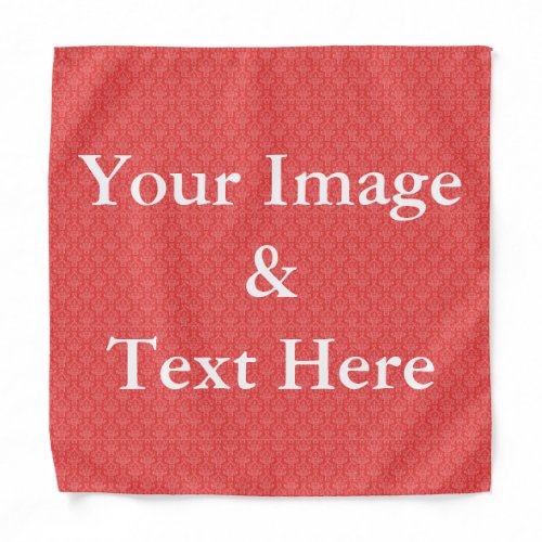Personalized Custom Your Own Photo  Text Bandana
