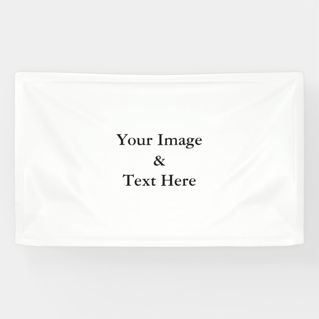 Personalized Custom Your Own Photo & Text Banner (Horizontal)