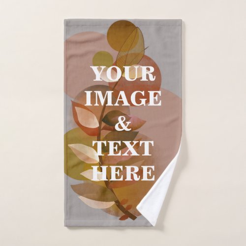 Personalized Custom Your Own Photo  Text Bath Towel Set