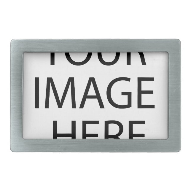 Personalized Custom Your Own Photo & Text Belt Buckle (Front)