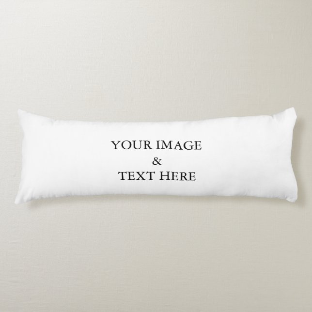 Personalized Custom Your Own Photo & Text  Body Pillow (Front)