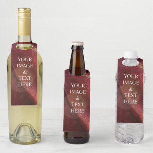 Personalized Custom Your Own Photo & Text Bottle Hanger Tag