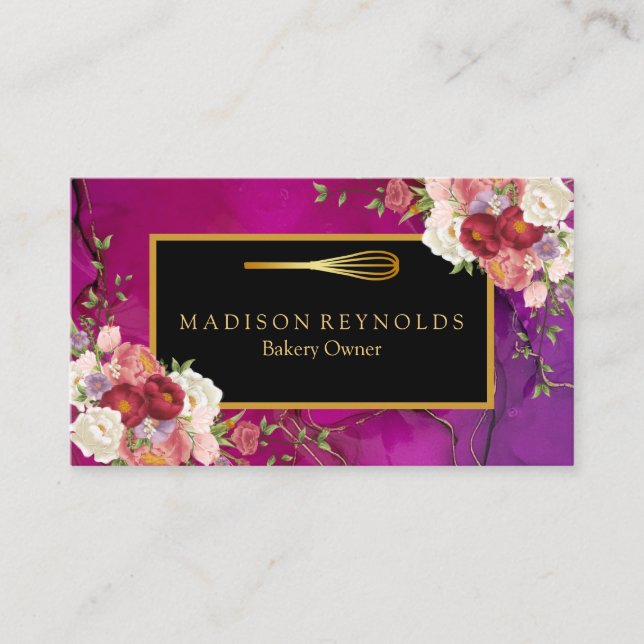 Personalized Custom Your Own Photo & Text Business Card (Front)