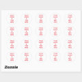 Personalized Custom Your Own Photo & Text Classic Round Sticker | Zazzle