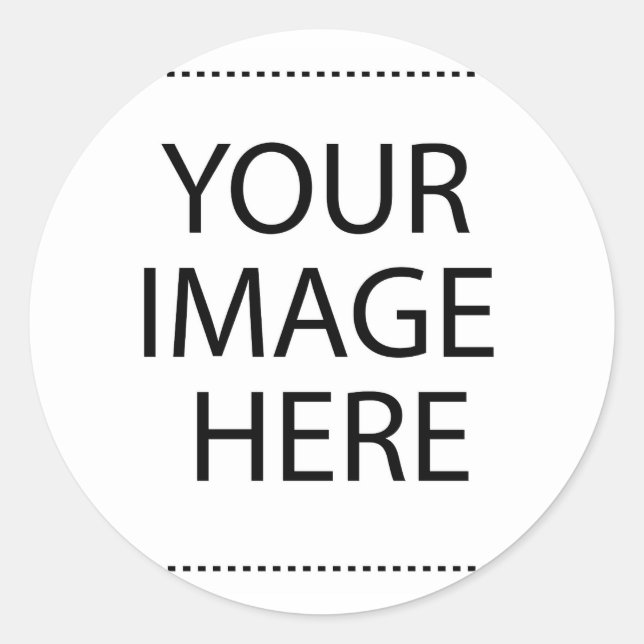 Personalized Custom Your Own Photo & Text Classic Round Sticker (Front)