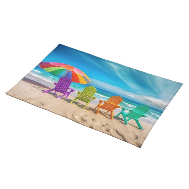 Personalized Custom Your Own Photo & Text Cloth Placemat (On Table)