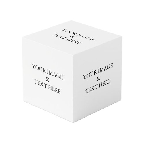 Personalized Custom Your Own Photo  Text  Cube