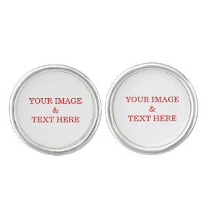 Personalized Custom Your Own Photo & Text Cufflinks