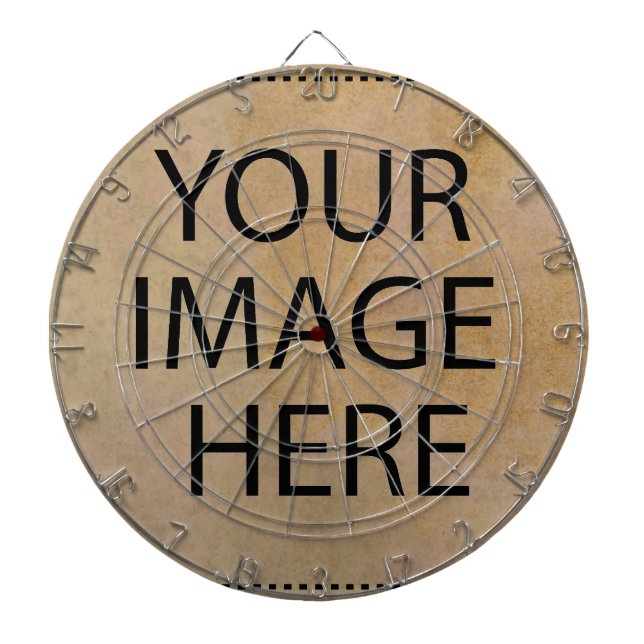 Personalized Custom Your Own Photo & Text Dart Boa Board (Front)