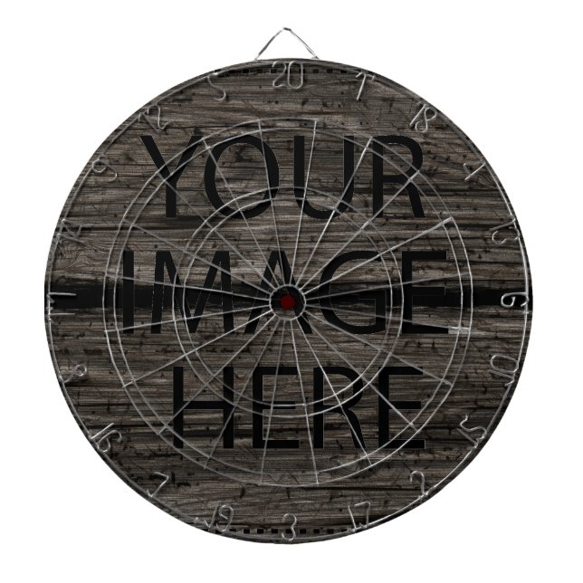 Personalized Custom Your Own Photo & Text Dart Boa Board (Front)