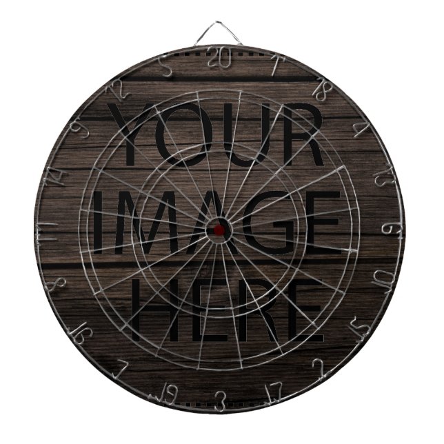 Personalized Custom Your Own Photo & Text Dart Boa Board (Front)