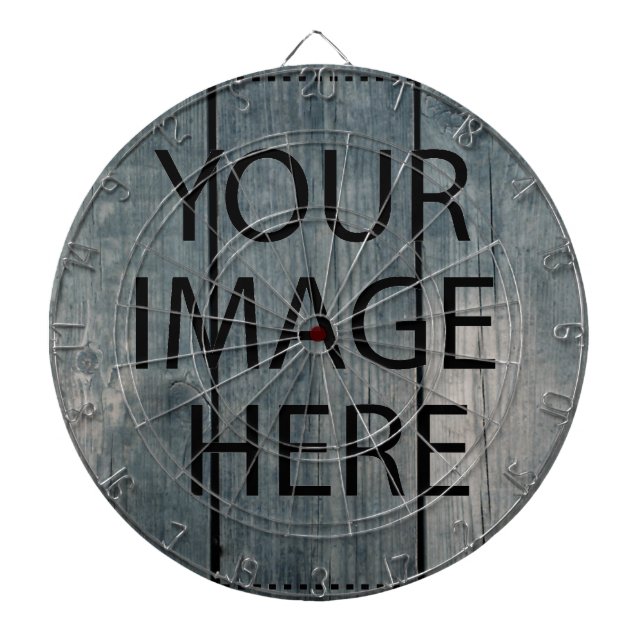 Personalized Custom Your Own Photo & Text Dart Boa Board (Front)