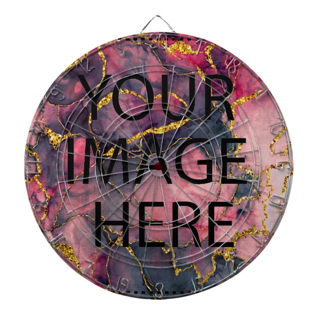 Personalized Custom Your Own Photo & Text Dart Boa Board (Front)