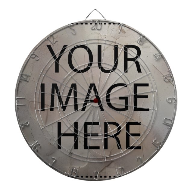 Personalized Custom Your Own Photo & Text Dart Boa Board (Front)