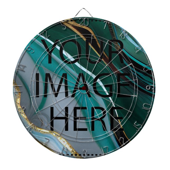 Personalized Custom Your Own Photo & Text Dart Boa Board (Front)