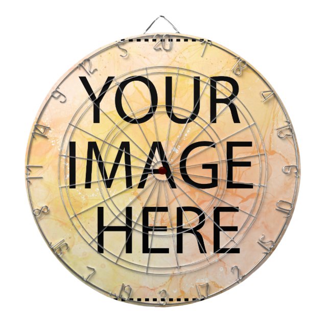 Personalized Custom Your Own Photo & Text Dart Boa Dart Board (Front)