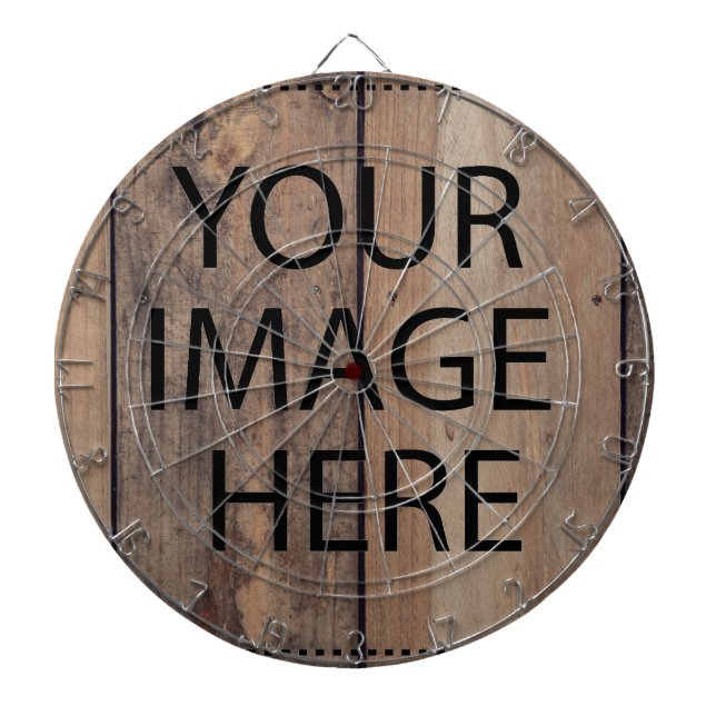 Personalized Custom Your Own Photo & Text Dart Boa Dart Board (Front)