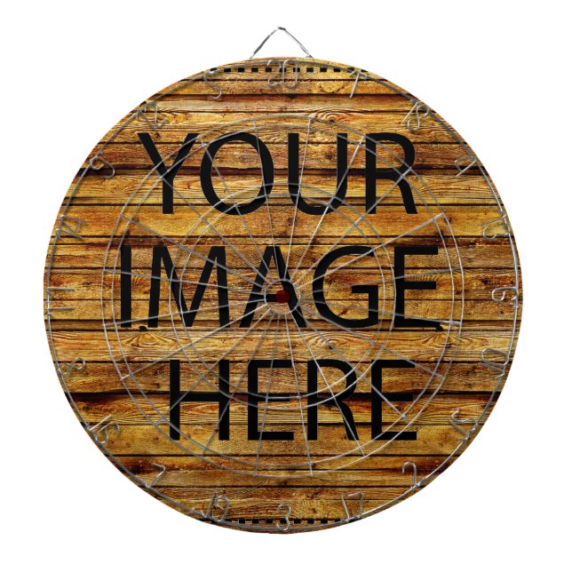 Personalized Custom Your Own Photo & Text Dart Boa Dart Board (Front)