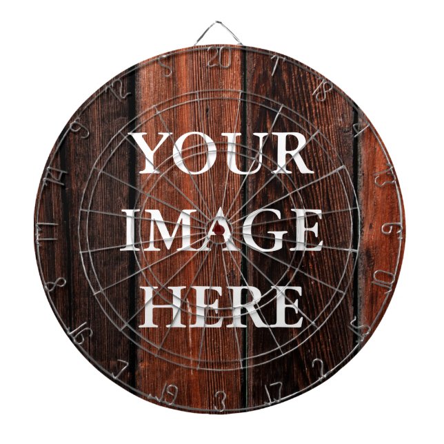 Personalized Custom Your Own Photo & Text Dart Boa Dart Board (Front)