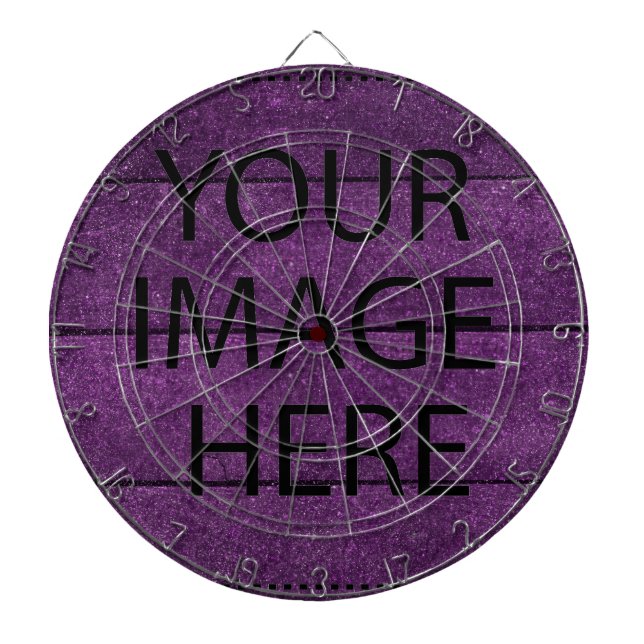 Personalized Custom Your Own Photo & Text Dart Boa Dart Board (Front)