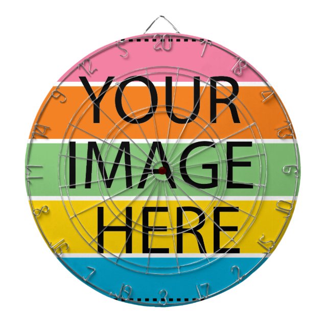 Personalized Custom Your Own Photo & Text Dart Boa Dart Board (Front)