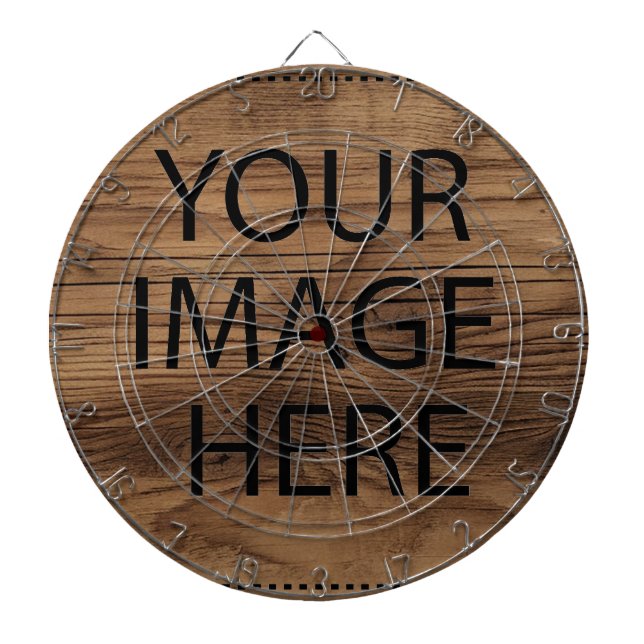 Personalized Custom Your Own Photo & Text Dart Board (Front)