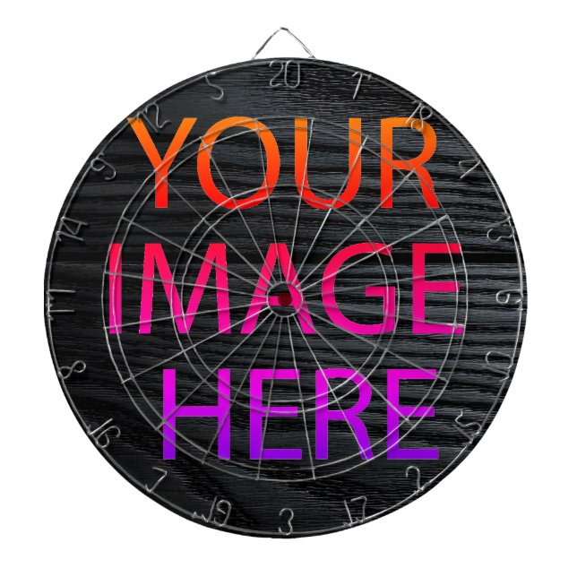 Personalized Custom Your Own Photo & Text Dart Board (Front)