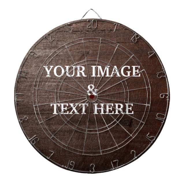 Personalized Custom Your Own Photo & Text Dart Board (Front)