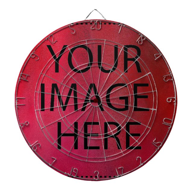 Personalized Custom Your Own Photo & Text Dart Board (Front)