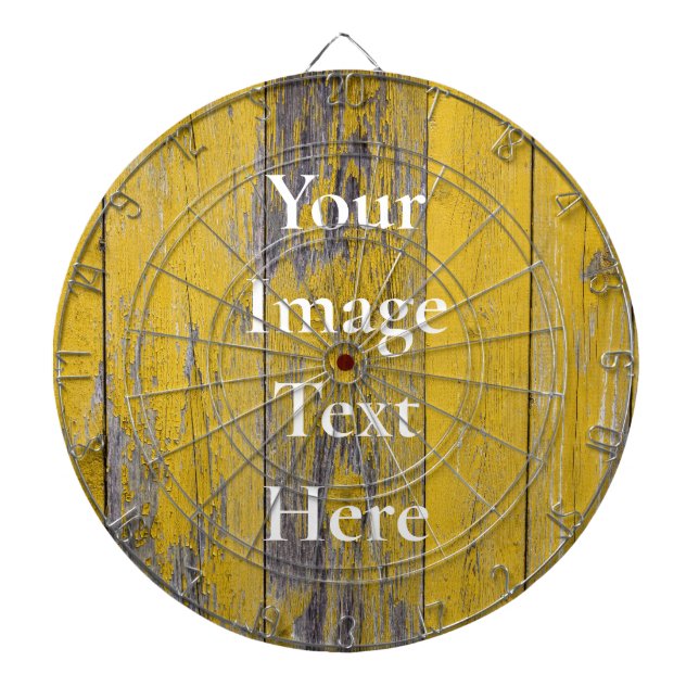 Personalized Custom Your Own Photo & Text Dart Board (Front)