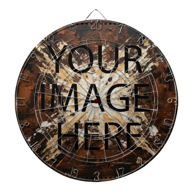 Personalized Custom Your Own Photo & Text Dart Board (Front)
