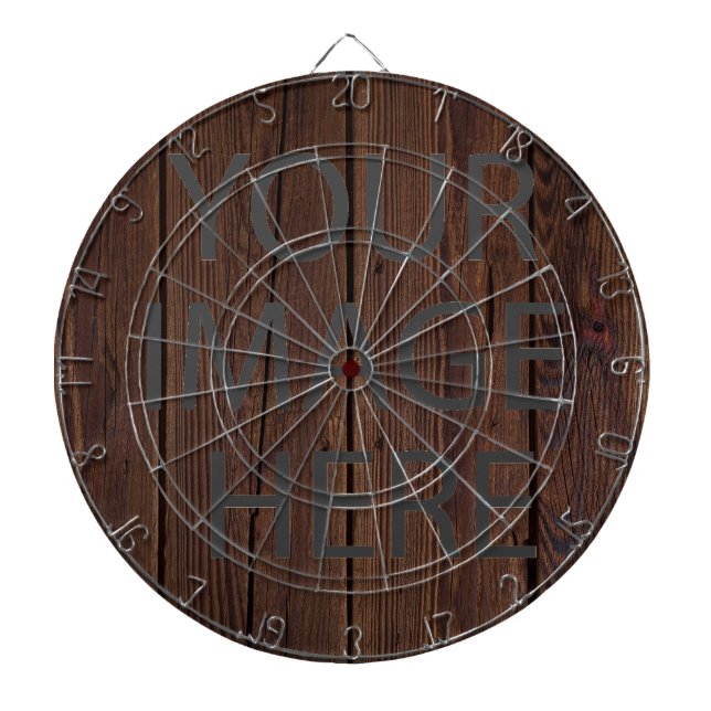 Personalized Custom Your Own Photo & Text Dart Board (Front)