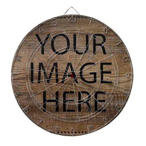 Personalized Custom Your Own Photo  Text Dart Board