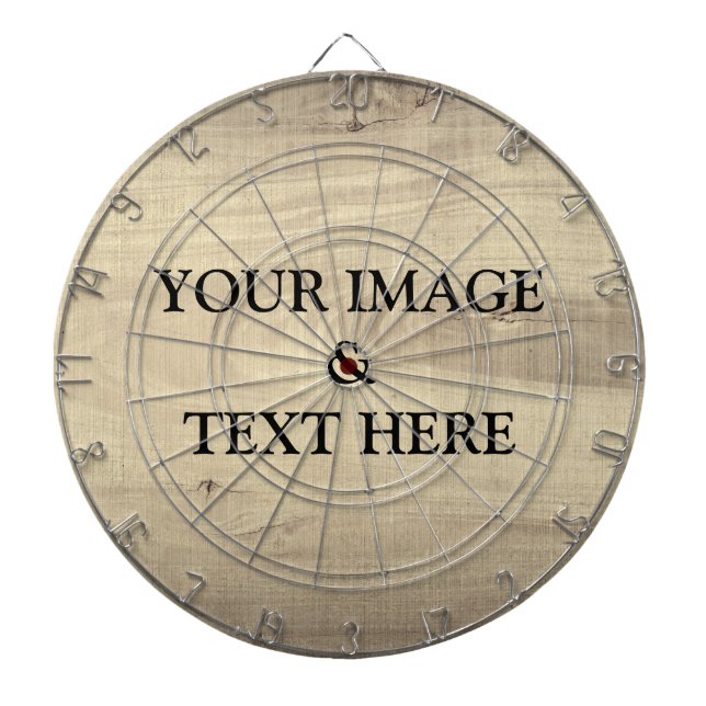 Personalized Custom Your Own Photo & Text Dart Board (Front)