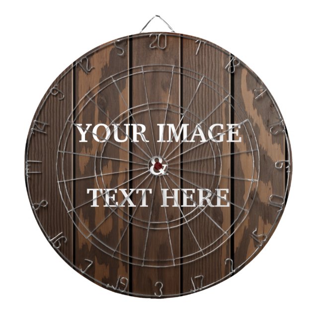 Personalized Custom Your Own Photo & Text Dart Board (Front)