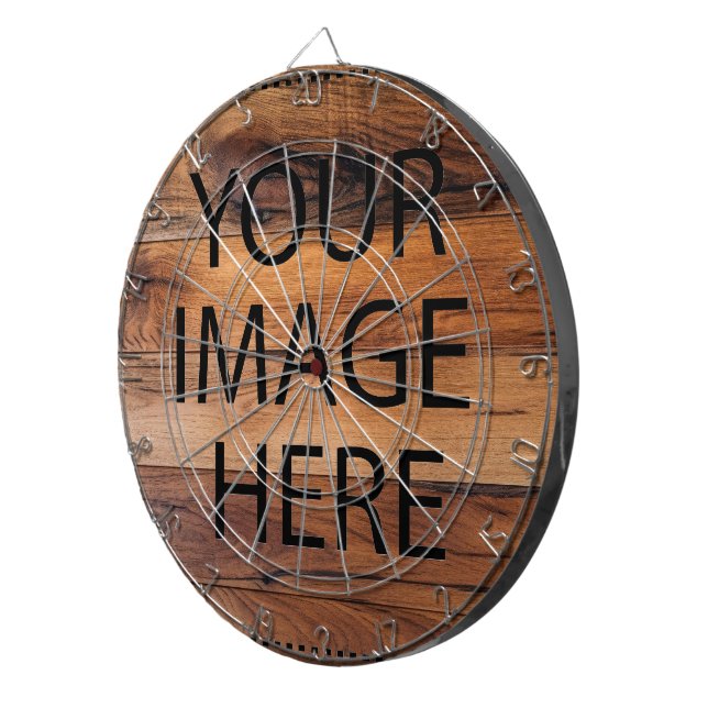 Personalized Custom Your Own Photo & Text Dart Board (Front Right)