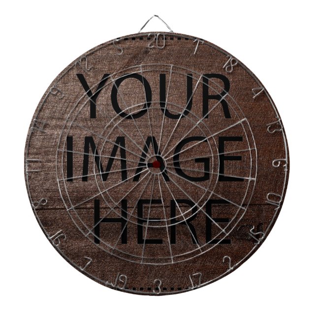 Personalized Custom Your Own Photo & Text Dart Board (Front)