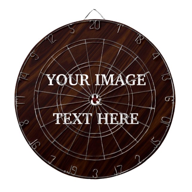 Personalized Custom Your Own Photo & Text Dart Board (Front)