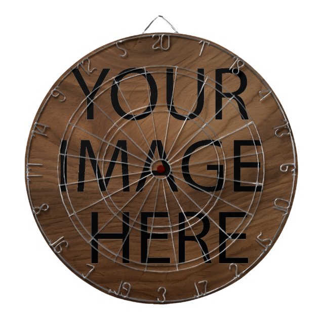 Personalized Custom Your Own Photo & Text Dart Board (Front)