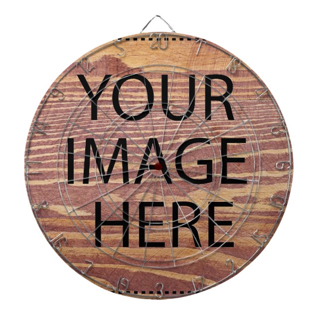 Personalized Custom Your Own Photo & Text Dart Board (Front)