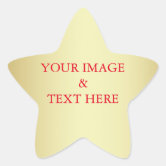 Gold Glitter Autographed Copy Author Writer Star Star Sticker