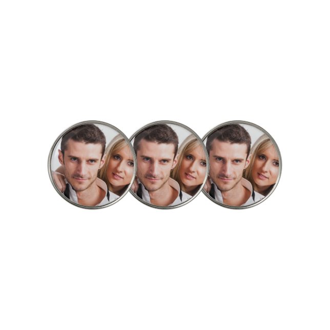 Personalized Custom Your Own Photo & Text Golf Ball Marker (3 Up)