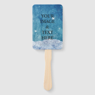 Personalized Custom Your Own Photo & Text  Hand Fa Fan