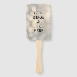 Personalized Custom Your Own Photo & Text Hand Fa Hand Fan
