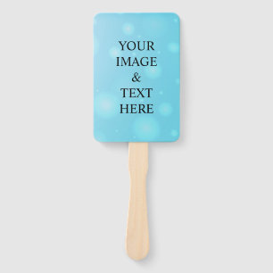 Personalized Custom Your Own Photo & Text Hand Fan